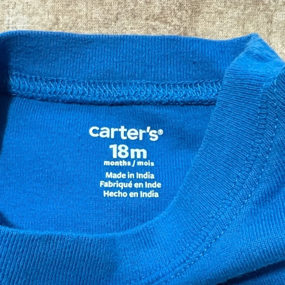 Carter's Blue Playful Graphic Bodysuit
